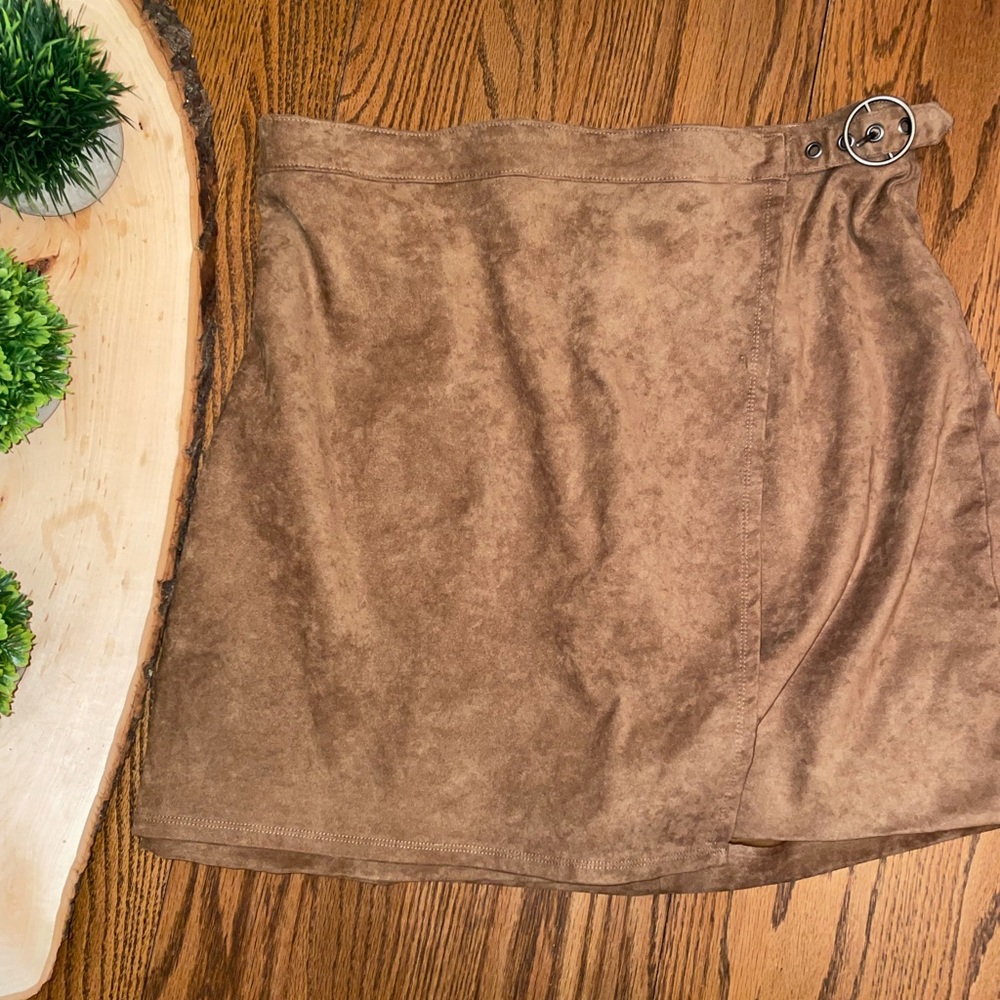 Hollister suede skirt